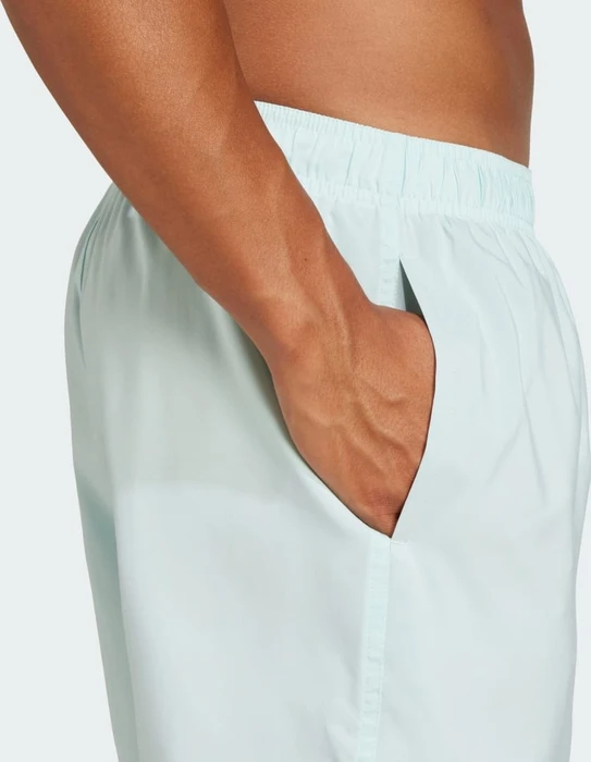 adidas Solid CLX Short-Length Badeshorts halo mint/black (Herren)