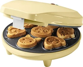 Bestron AAW700V Mini Cookie Snack Maker gelb