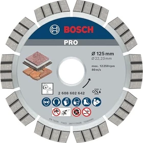 Bosch Professional Best for Stone Diamanttrennscheibe, 125x2.2x22.23mm, 1 Stück