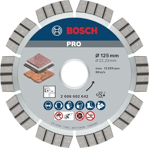 Bosch Professional Best for Stone Diamanttrennscheibe, 125x2.2x22.23mm, 1 Stück