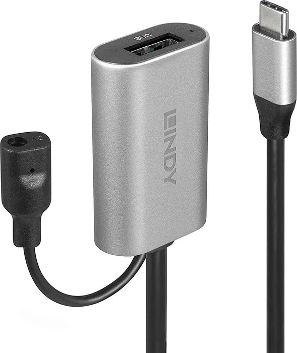 Lindy USB 3.0 Adapterkabel, USB 3.0, 5Gb/s, USB-A 3.0 [Buchse] auf USB-C 3.0 [Stecker], aktiv, 5m