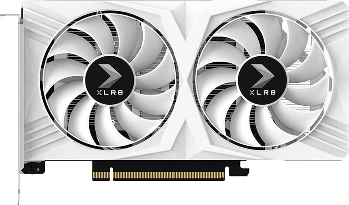 PNY GeForce RTX 4060 XLR8 Gaming Verto Overclocked White Edition, 8GB GDDR6, HDMI, 3x DP