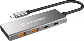 Conceptronic 4 Port USB 3.1 Hub, USB-C 3.1 [Stecker] (HUBBIES15G)