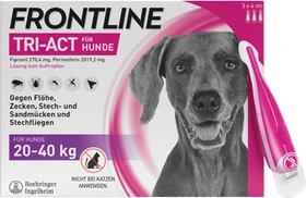 Frontline TRI-ACT für Hunde 20-40kg Lösung zum Auftropfen Einzeldosispipetten, 3 Stück