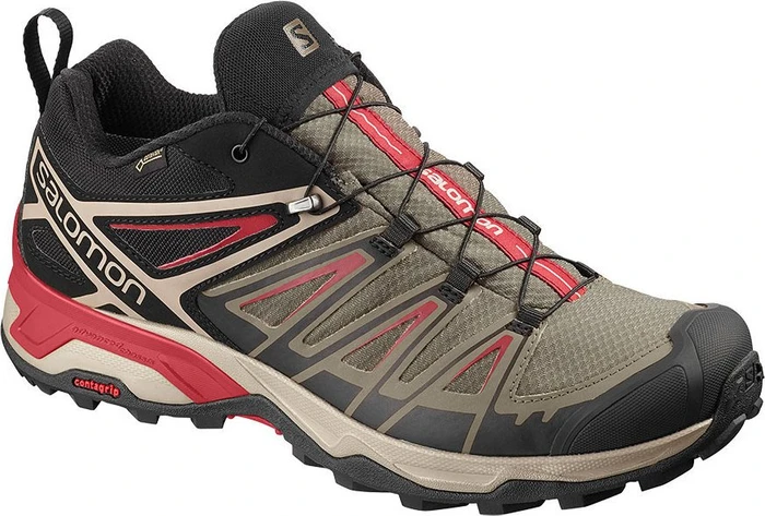 Salomon X Ultra 3 GTX bungee cord/vintage kaki/red dahlia (Herren)