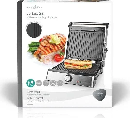Nedis KAGR151FSR Kontaktgrill