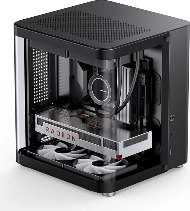 Jonsbo TK-1 2.0 Black, Glasfenster