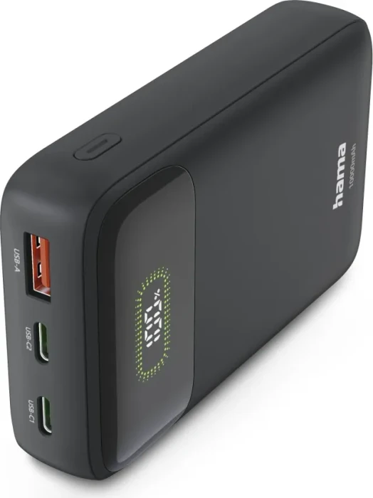 Hama Power Pack PD10-W20 10000mAh grau