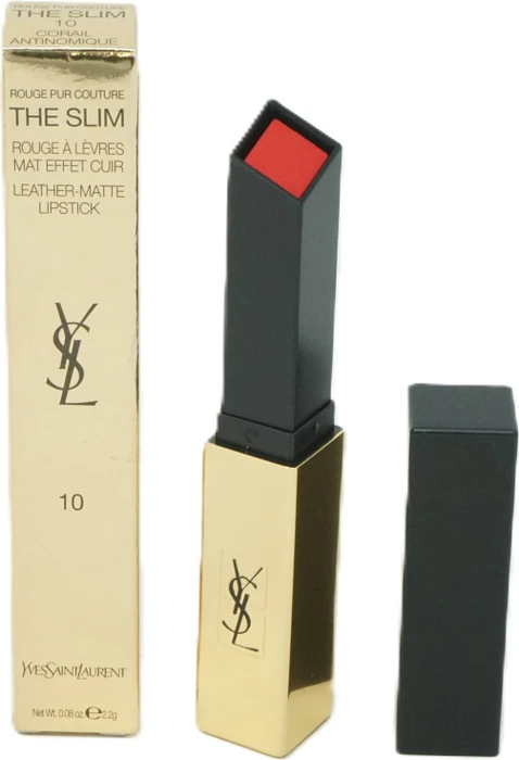 Yves Saint Laurent Rouge Pur Couture The Slim Lippenstift 10 corail antinomique, 2.1g