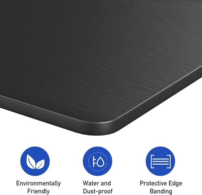 Maidesite S2 Pro Plus elektrisch höhenverstellbarer Sitz-Steh-Schreibtisch 120x60cm schwarz/schwarz