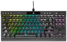 Corsair Gaming K70 RGB TKL - Champion Series, MX SPEED RGB Silver, USB, DE (CH-9119014-DE)