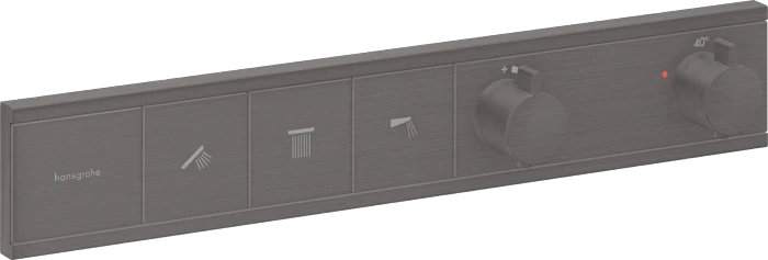 Hansgrohe RainSelect Thermostat Unterputz für 3 Verbraucher brushed black chrome