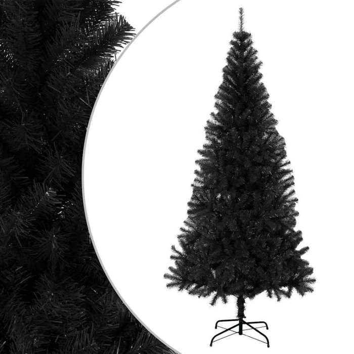 vidaXL Künstlicher Weihnachtsbaum schwarz