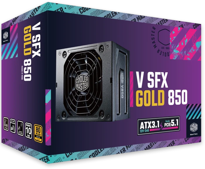 Cooler Master V-Series V850 SFX Gold 850W, ATX 3.1