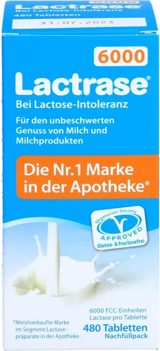 Lactrase 6000 Mini-Tabletten, 480 Stück