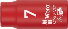 Wera 8790 A VDE Zyklop Außensechskant Steckschlüssel 1/4", 7x41mm
