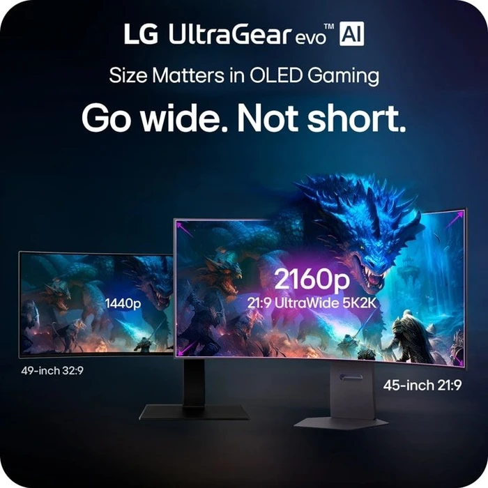 LG UltraGear evo AI OLED GX9 45GX950B-B, 44.5"