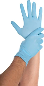 Franz Mensch Hygostar Nitril Safe Light Einweghandschuhe XXL blau, 100 Stück