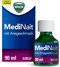 Wick MediNait Erkältungssirup mit Anisgeschmack, 90ml