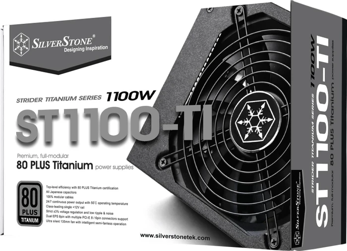 SilverStone Strider Titanium Series 1100W, ATX 2.4