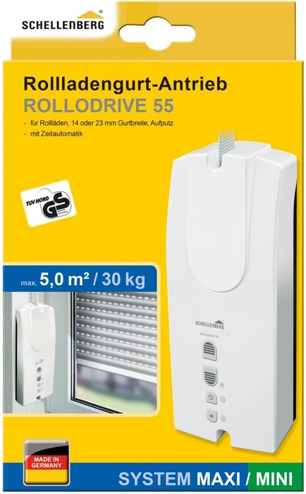 Schellenberg Rollodrive 55, 14-23mm, 8Nm Drehmoment, elektrischer Gurtwickler