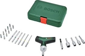 Bosch DIY Ratschenschraubendreher Bitset inkl. Werkzeugbox, 22-tlg.