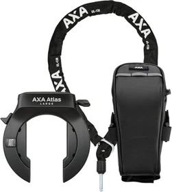 AXA Atlas Large + ULC 5.5-130 Einsteckkette Set inkl. Tasche Rahmenschloss, Schlüssel