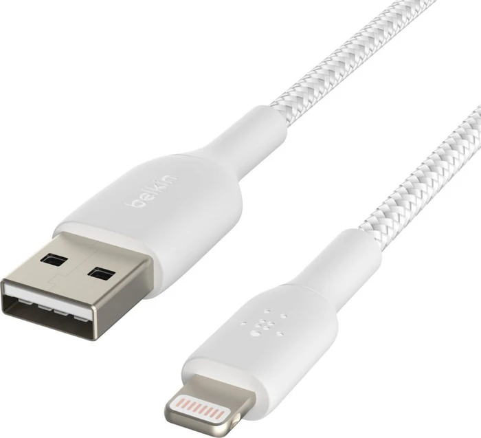Belkin BoostCharge Braided USB-A to Lightning 3.0m weiß