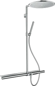 Hansgrohe Axor ShowerSolutions Showerpipe Duschsystem mit Thermostat 800 und Kopfbrause 350 1jet chrom
