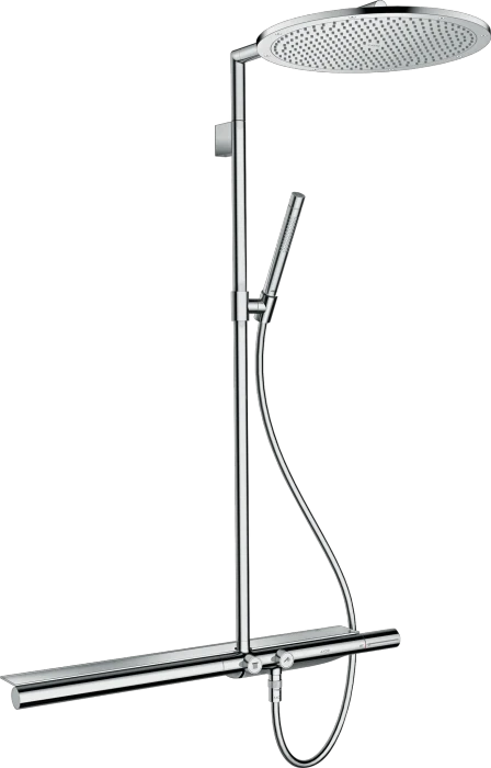 Hansgrohe Axor ShowerSolutions Showerpipe Duschsystem mit Thermostat 800 und Kopfbrause 350 1jet chrom