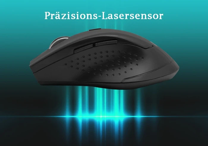 Inca IWM-500GLK Wireless Mouse rot/schwarz, USB