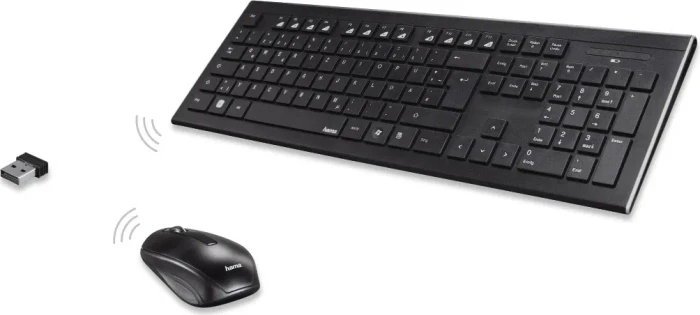 Hama Cortino Set Funk Tastatur und Maus, USB, DE