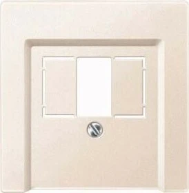 Merten System M Zentralplatte für TAE/Audio/USB, weiß