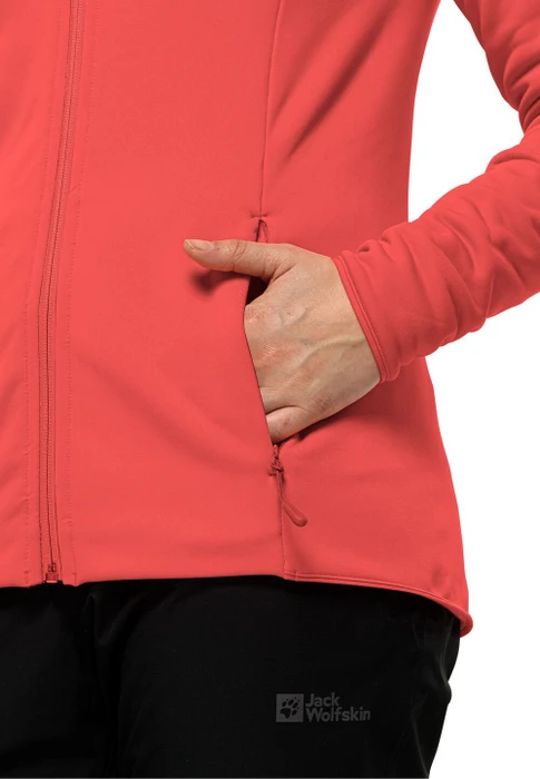 Jack Wolfskin Baiselberg Hoody FZ Jacke vibrant red (Damen)