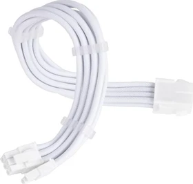SilverStone 8-Pin PCIe zu 6/8-Pin PCIe ungewinkelt/ungewinkelt, 30cm, weiß (SST-PP07E-PCI8W-V2)