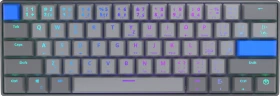 Endorfy Thock V2 Compact Wireless, PBT, grau, LEDs RGB, hot-swap, Endorfy YELLOW, USB/Bluetooth, CZ/SK (EY5C020)