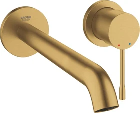 Grohe Essence 2-Loch-Waschtischbatterie L cool sunrise gebürstet