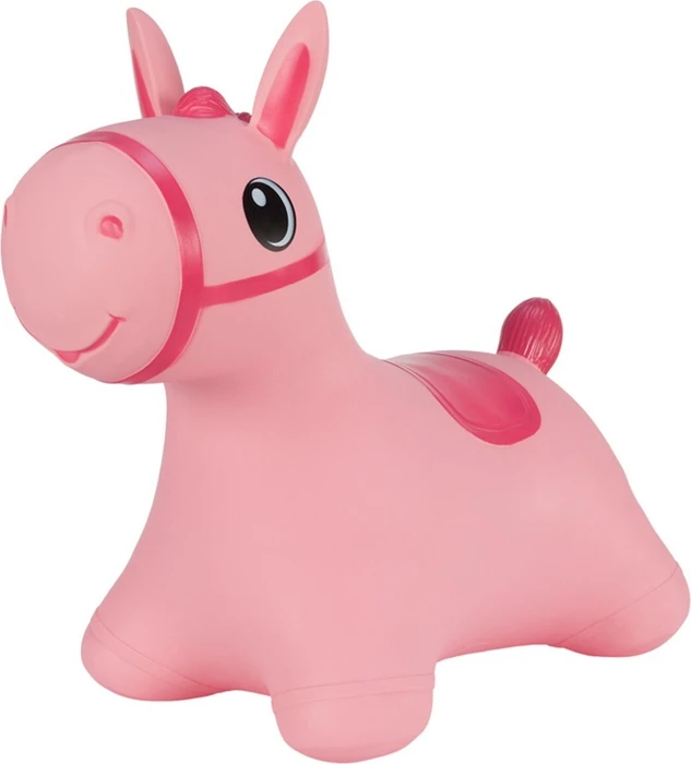Hoppimals Hüpftier Pferd rosa mit Pumpe