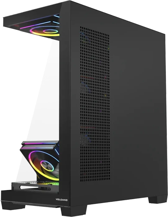 Modecom Volcano Stellar Plus 8F Black, Glasfenster