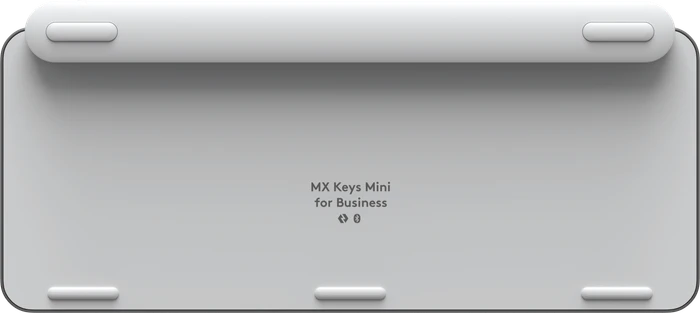 Logitech MX Keys Mini for Business, LEDs weiß, Logi Bolt, Pale Gray, weiß/grau, USB/Bluetooth, US