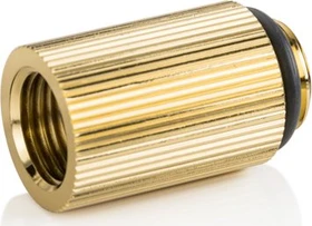 Bitspower Touchaqua Verlängerung G1/4" auf G1/4", 25mm, True Brass, 2er-Pack