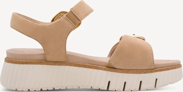 Tamaris Comfort Wide Fit camel suede (Damen)
