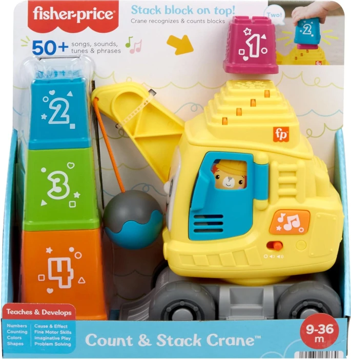 Mattel Fisher-Price Mein Zahl- und Stapel Kran