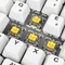 Sharkoon Skiller SGK50 S2 PBT, weiß, LEDs RGB, hot-swap, Gateron G Pro 3.0 YELLOW, USB, DE Vorschaubild