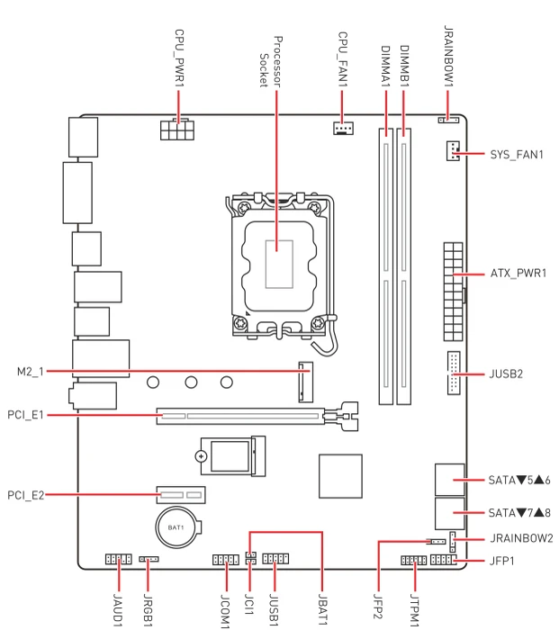 MSI PRO H610M-G WIFI (Intel 1700)