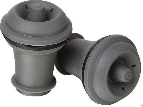 Vacu Vin Stopfen 2er Set grau