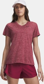 Under Armour Tech V Twist Funktionsshirt kurzarm claret/ox blood (Damen)