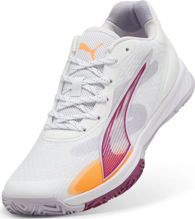 Puma Accelerate Turbo 4 Handballschuhe puma white/berry/lilac crush/heat fire (Damen)