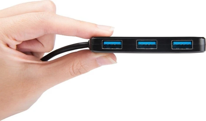 Transcend HUB2 USB-Hub, 4x USB-A 3.0, USB-A 3.0 [Stecker]