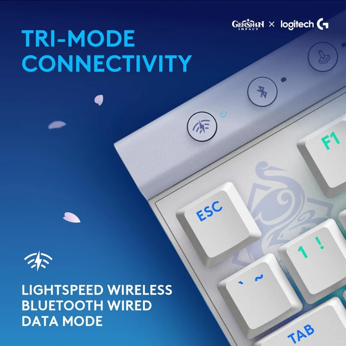 Logitech G515 Lightspeed TKL, Genshin Impact Edition: Kamisato Ayaka Special, GL TACTILE, USB/Bluetooth, US